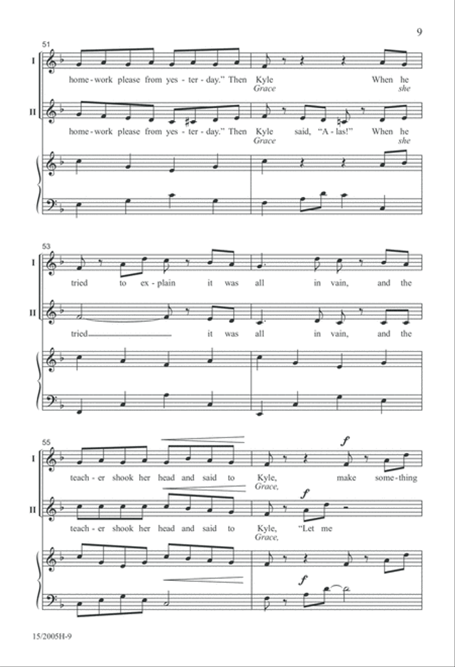But the Dog REALLY DID Eat My Homework! 2-Part scores gallery preview page 10