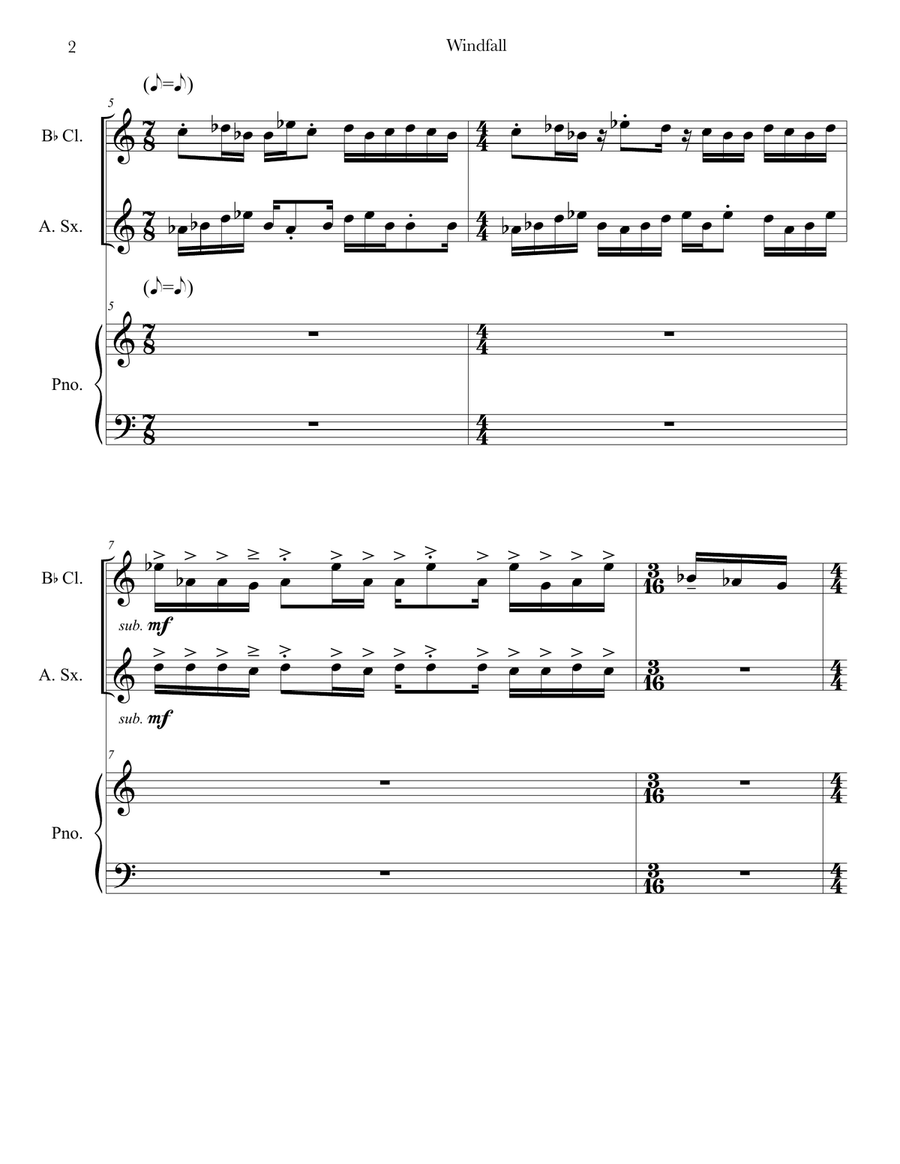 Windfall Small Ensemble scores gallery preview page 6