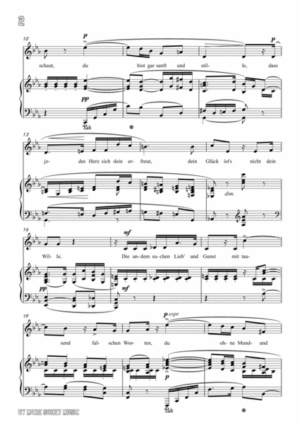 Richard Strauss-Du meines Herzens Krönelein in E flat Major,for Voice and Piano image number null
