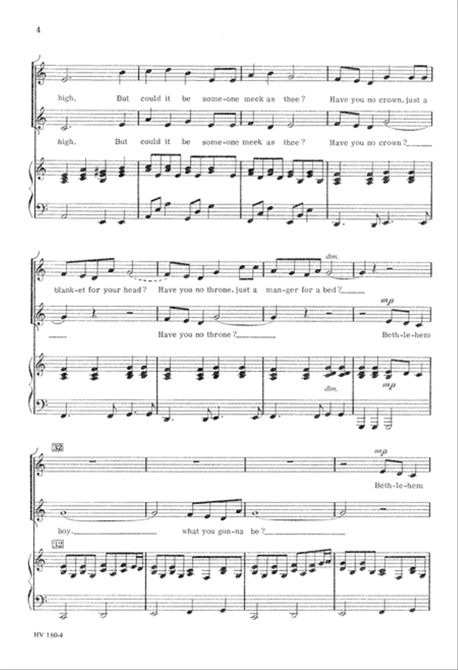 Bethlehem Boy Bethlehem Boy 2-Part scores gallery preview page 5