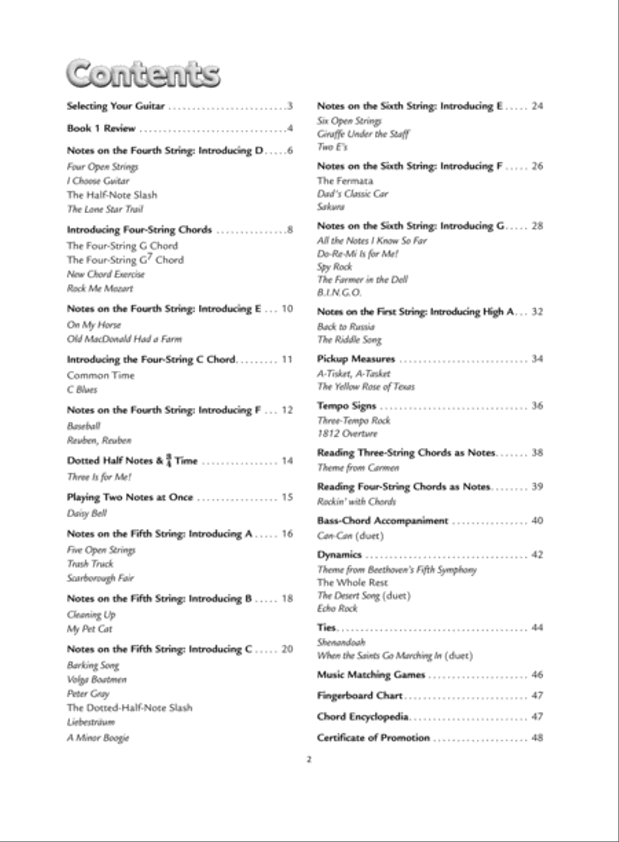 Alfred's Kid's Electric Guitar Course 2 Electric Guitar scores gallery preview page 2