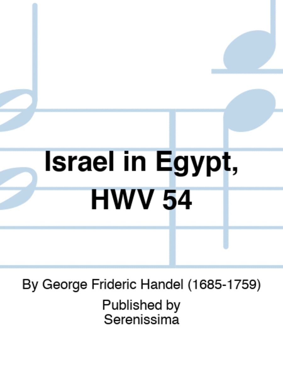 Israel in Egypt, HWV 54 Score scores gallery preview page 1