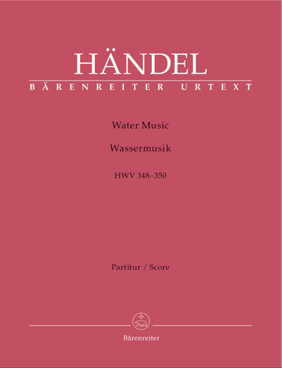 Water Music HWV 348-350 Water Music HWV 348-350 Orchestra scores gallery preview page 1