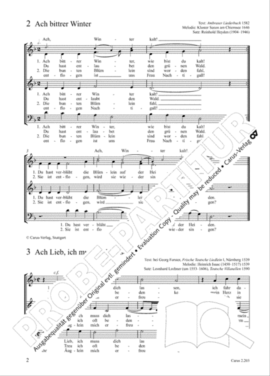 Loreley. Folk songs for choir (Loreley. Volkslieder fur Chor) Choir scores gallery preview page 9