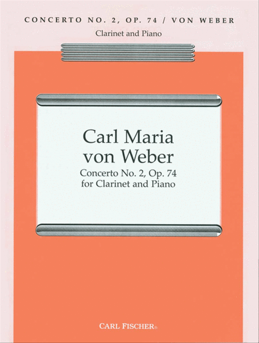 Second Concerto, Op. 74 Second Concerto, Op. 74 B-Flat Clarinet scores gallery preview page 1
