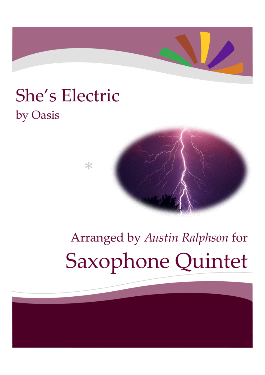 She's Electric Saxophone Quintet scores gallery preview page 1