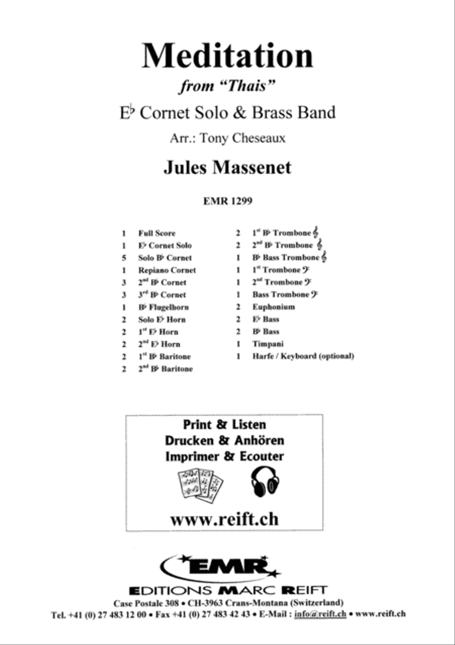 Meditation Meditation Brass Band scores gallery preview page 2