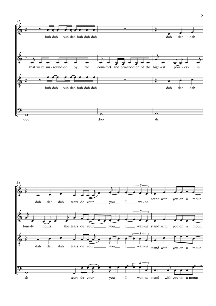 Truly, Madly, Deeply 4-Part scores gallery preview page 5