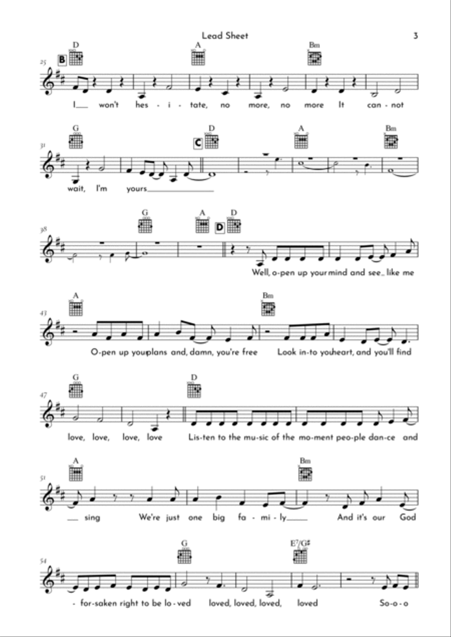 I'm Yours I'm Yours Electric Guitar scores gallery preview page 3