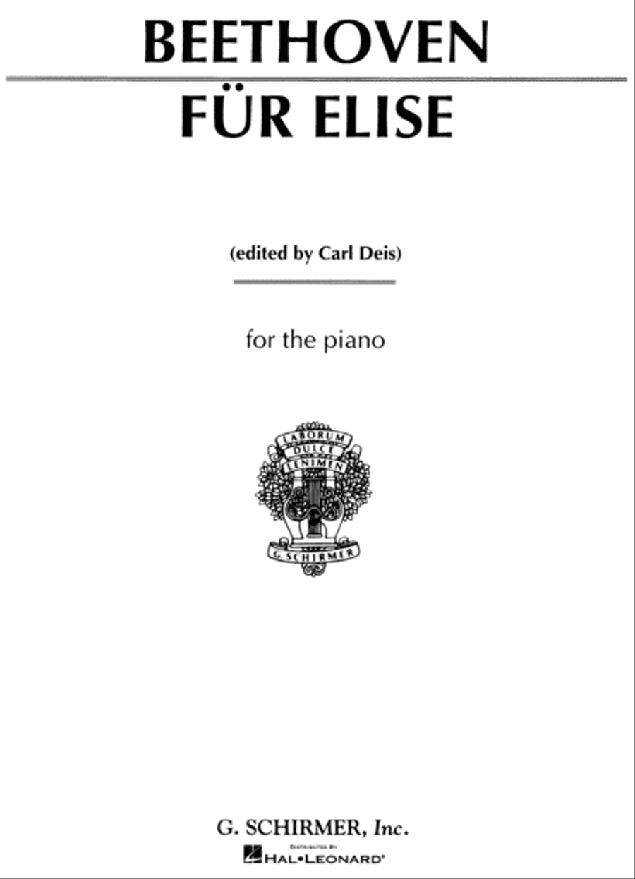 Für Elise Piano Solo scores gallery preview page 1