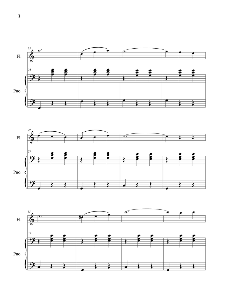 Over the Waves - Flute Solo Chamber Music scores gallery preview page 5