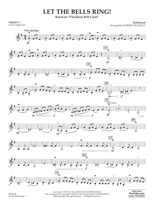 Let The Bells Ring! - Violin 3 (Viola Treble Clef)