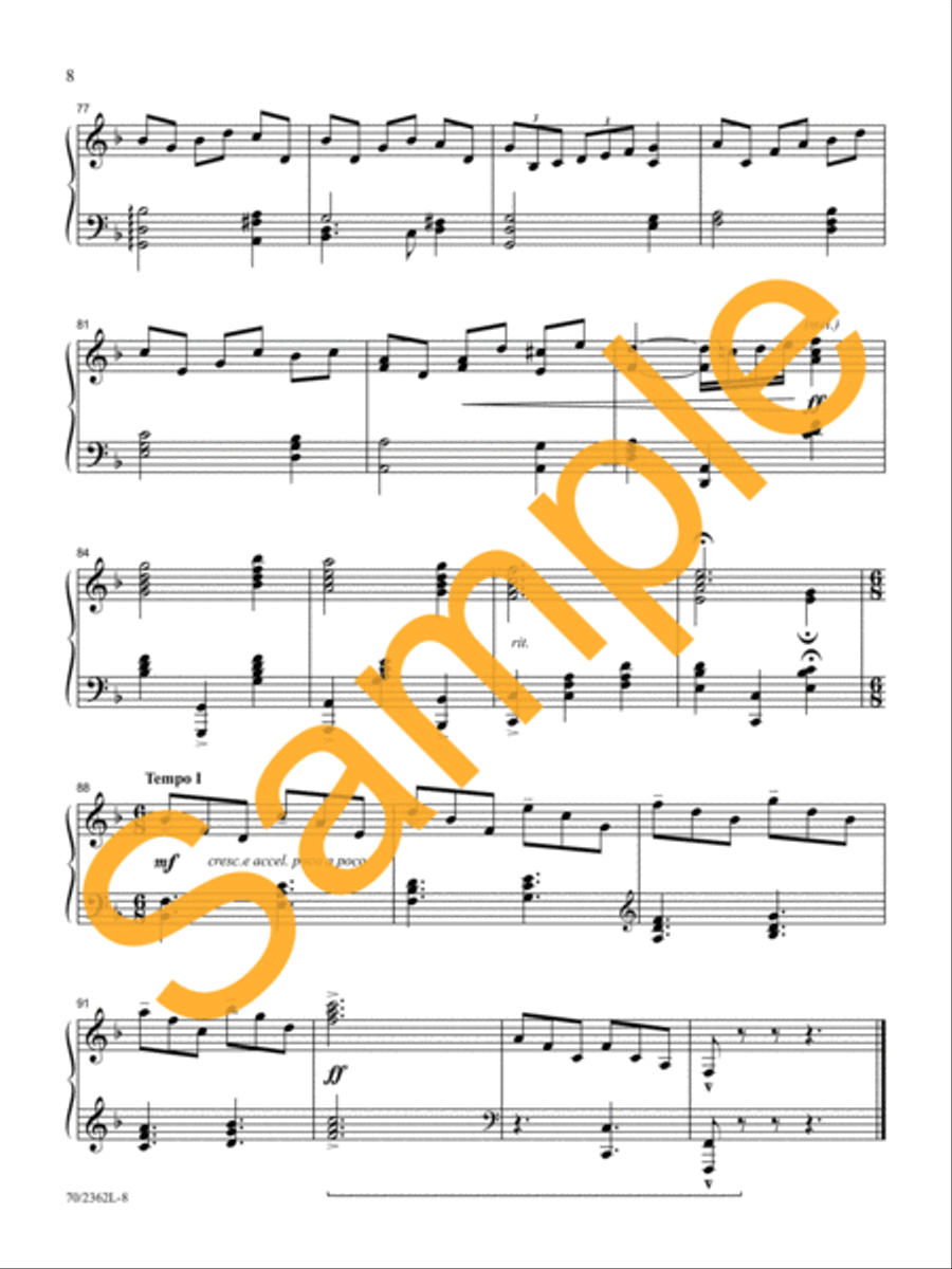 From Heaven Above Piano Solo scores gallery preview page 8
