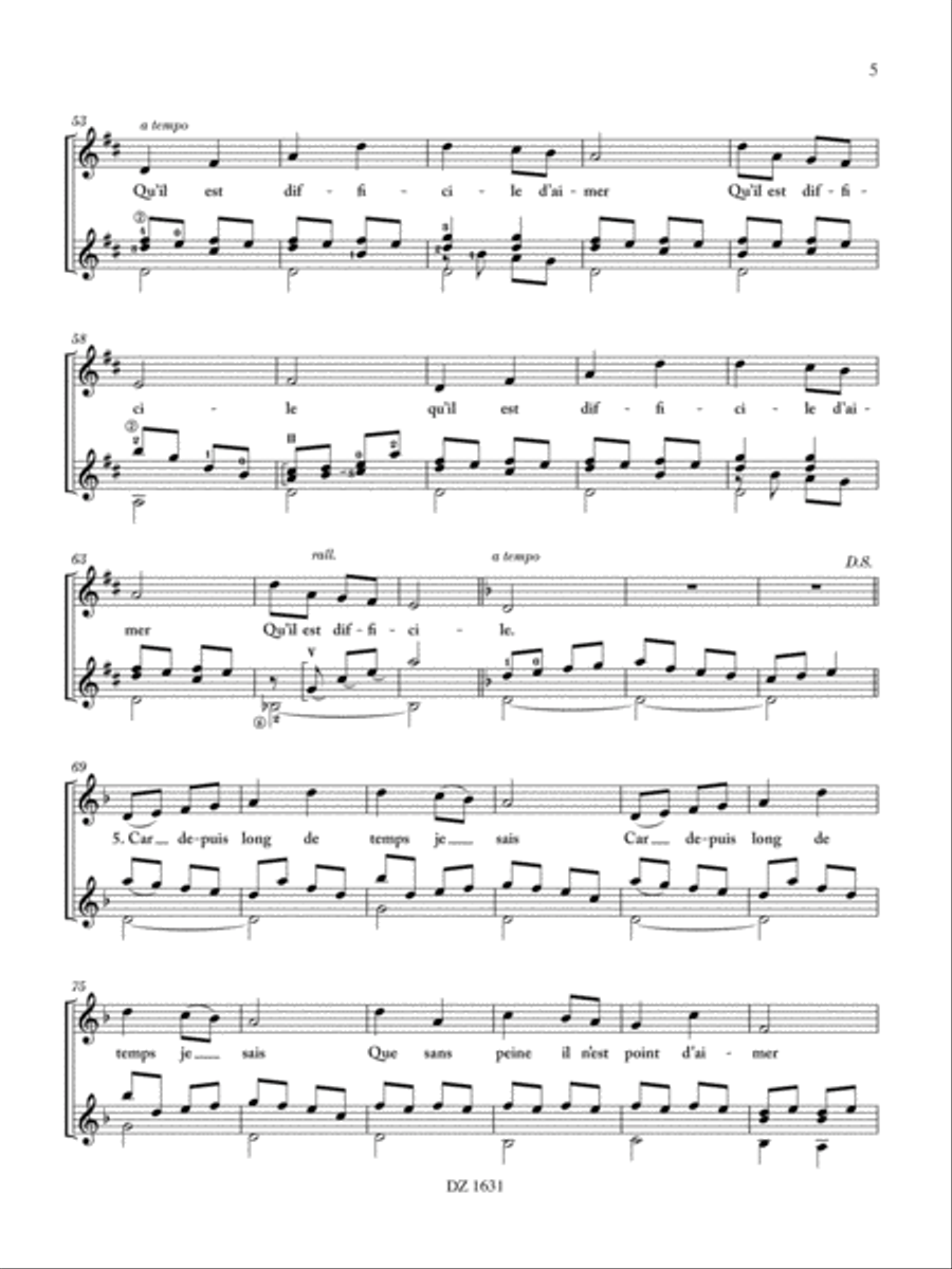 3 chansons Classical Guitar scores gallery preview page 5