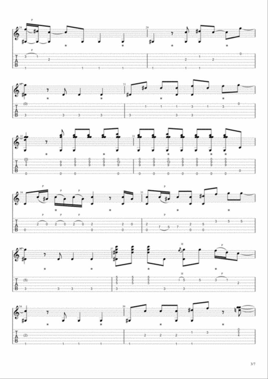 Crazy Electric Guitar scores gallery preview page 3