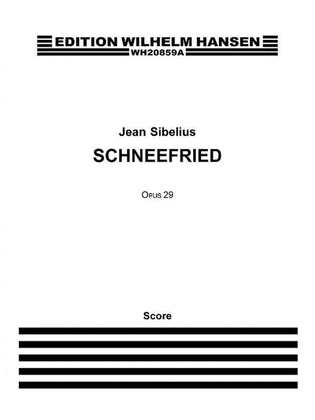 Book cover for Schneefried Op. 29