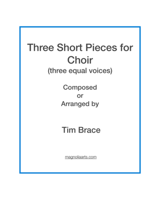 Book cover for Three Short Pieces for Choir (a cappella)