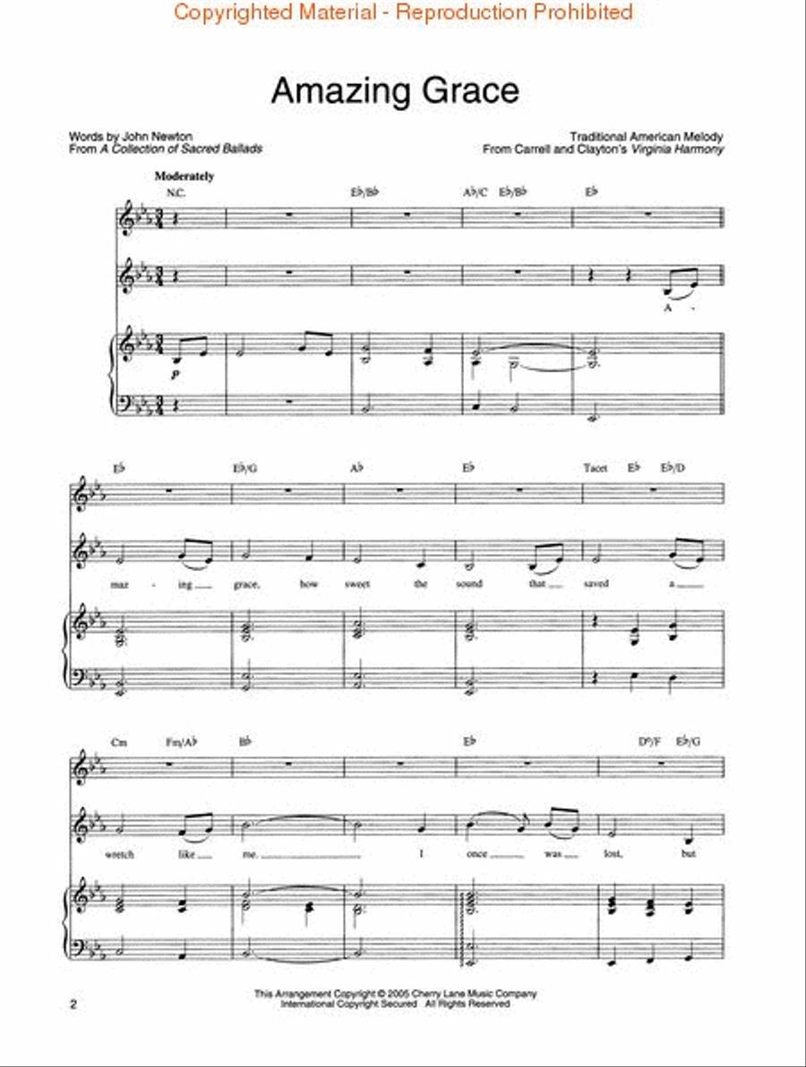 Wedding Songs for Vocal Duet Piano, Vocal, Guitar scores gallery preview page 2
