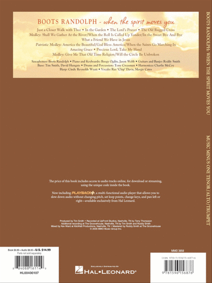 Boots Randolph – When the Spirit Moves You Tenor Saxophone scores gallery preview page 5