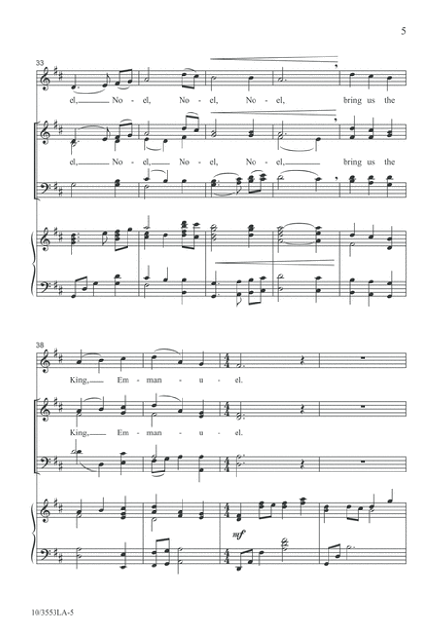 How Many Noels? 4-Part scores gallery preview page 5