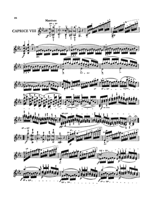 Paganini: Twenty-Four Caprices, Op. 1 No. 8
