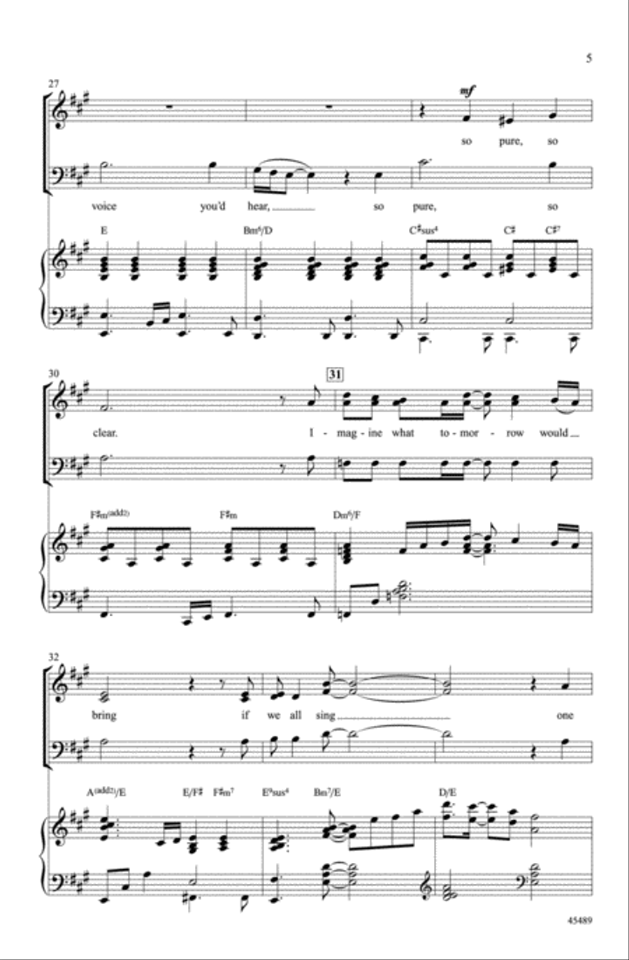 One Song Choir scores gallery preview page 4