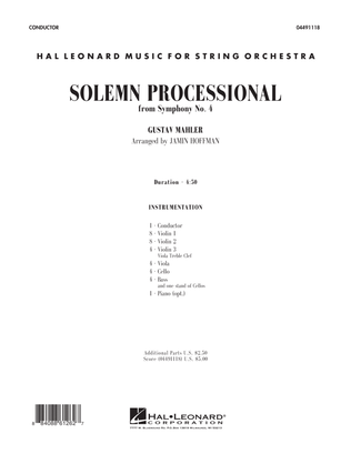 Book cover for Solemn Processional (from "Symphony No. 4") - Full Score