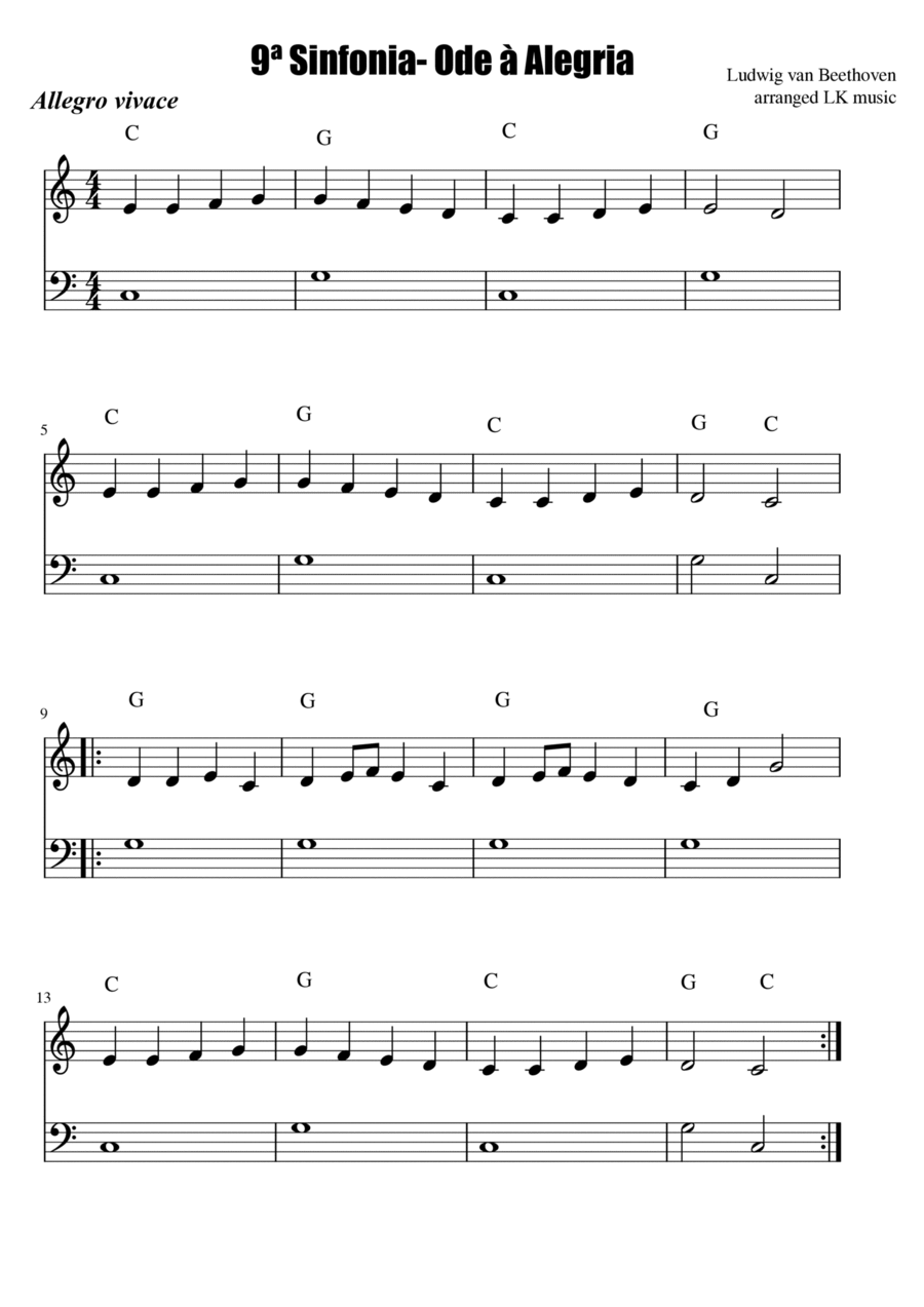 Ode à alegria 9ª sinfonia