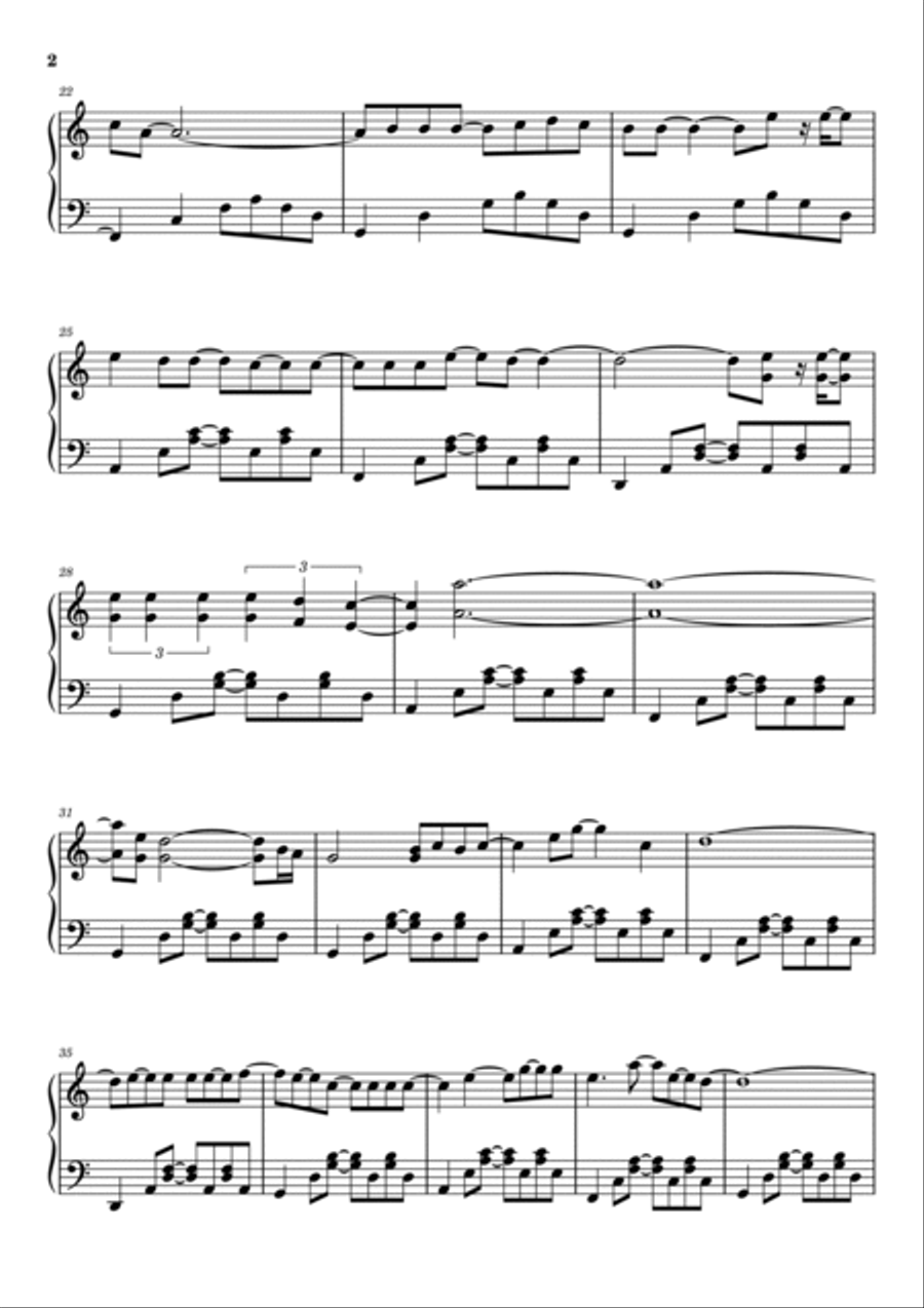 Mr. Jones Piano Solo scores gallery preview page 2