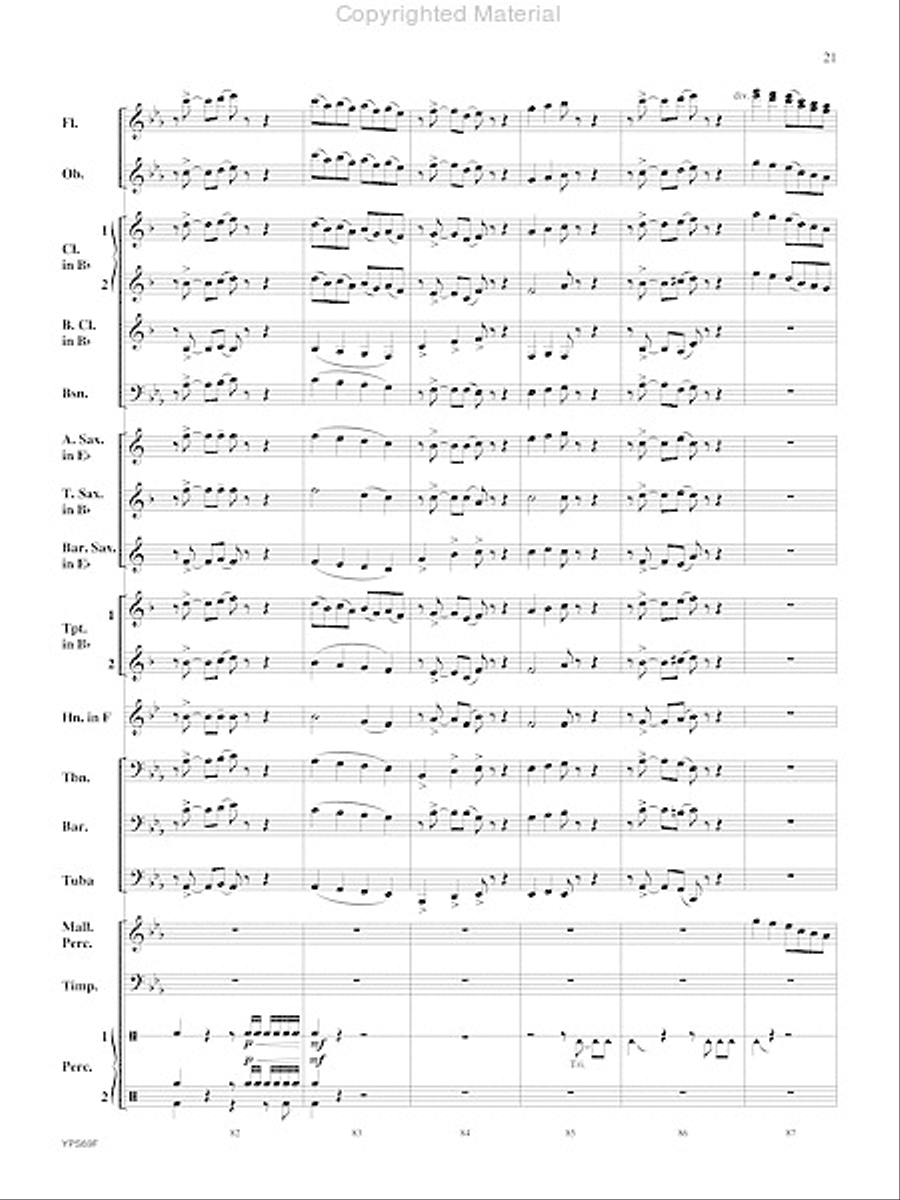 Will Drum for Food Will Drum for Food Concert Band scores gallery preview page 22
