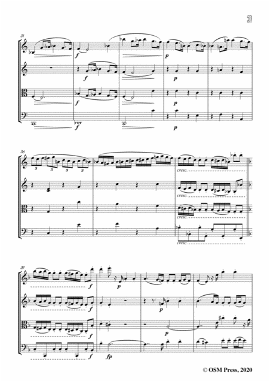 Beethoven-String Quartet No.15 in a minor,Op.132 String Quartet scores gallery preview page 5