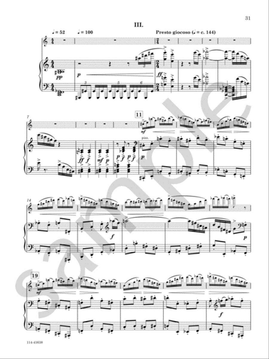 Concerto For Flute And Orchestra Chamber Music scores gallery preview page 11