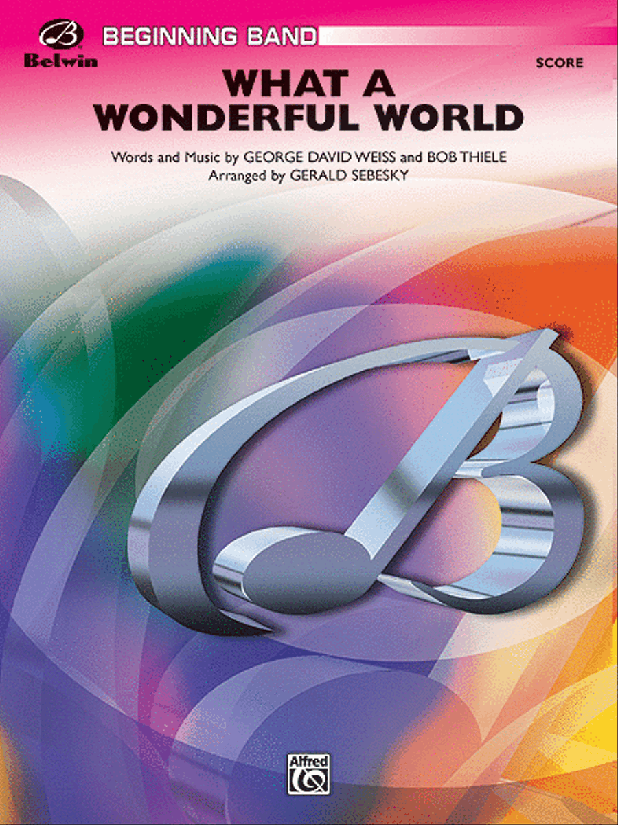 What a Wonderful World Concert Band scores gallery preview page 1