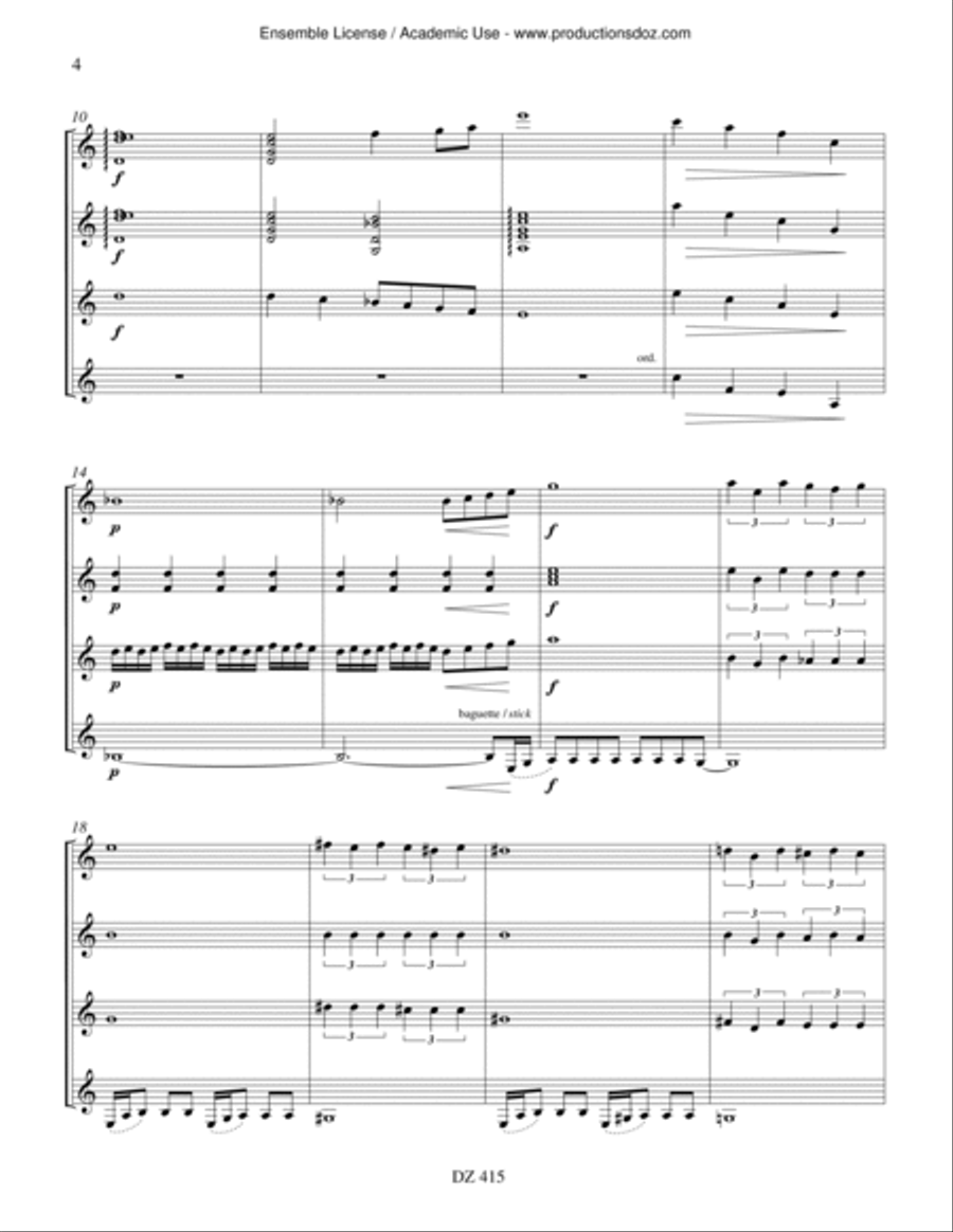 Berimbao Guitar Ensemble scores gallery preview page 4