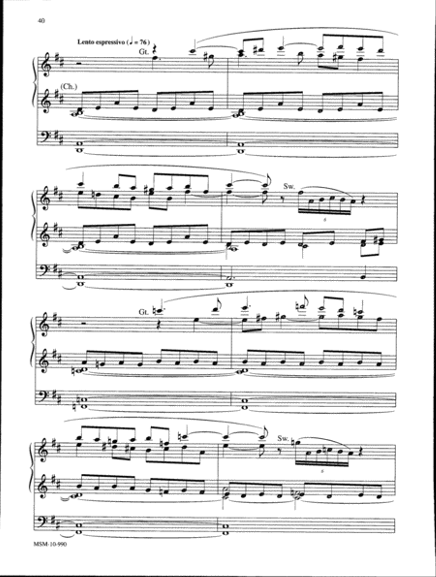 Marilyn Mason Music Library, Volume 1 Organ scores gallery preview page 17