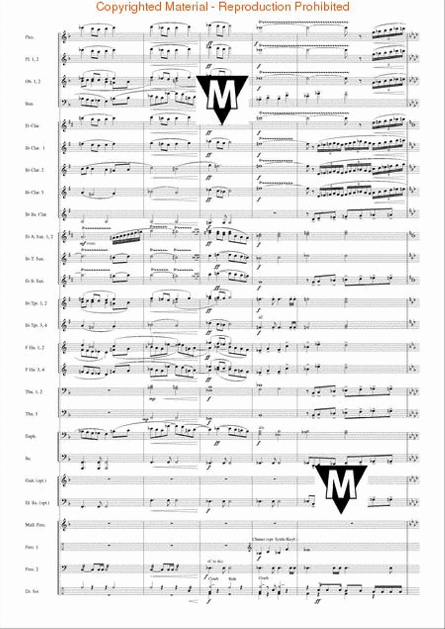 Famous German Christmas Songs Concert Band scores gallery preview page 16