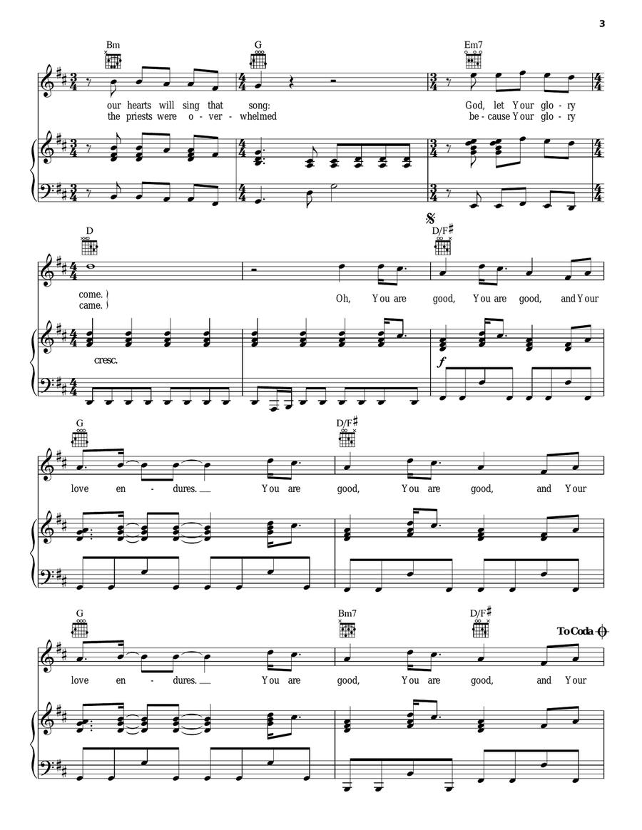 Lord, Let Your Glory Fall Acoustic Guitar scores gallery preview page 3