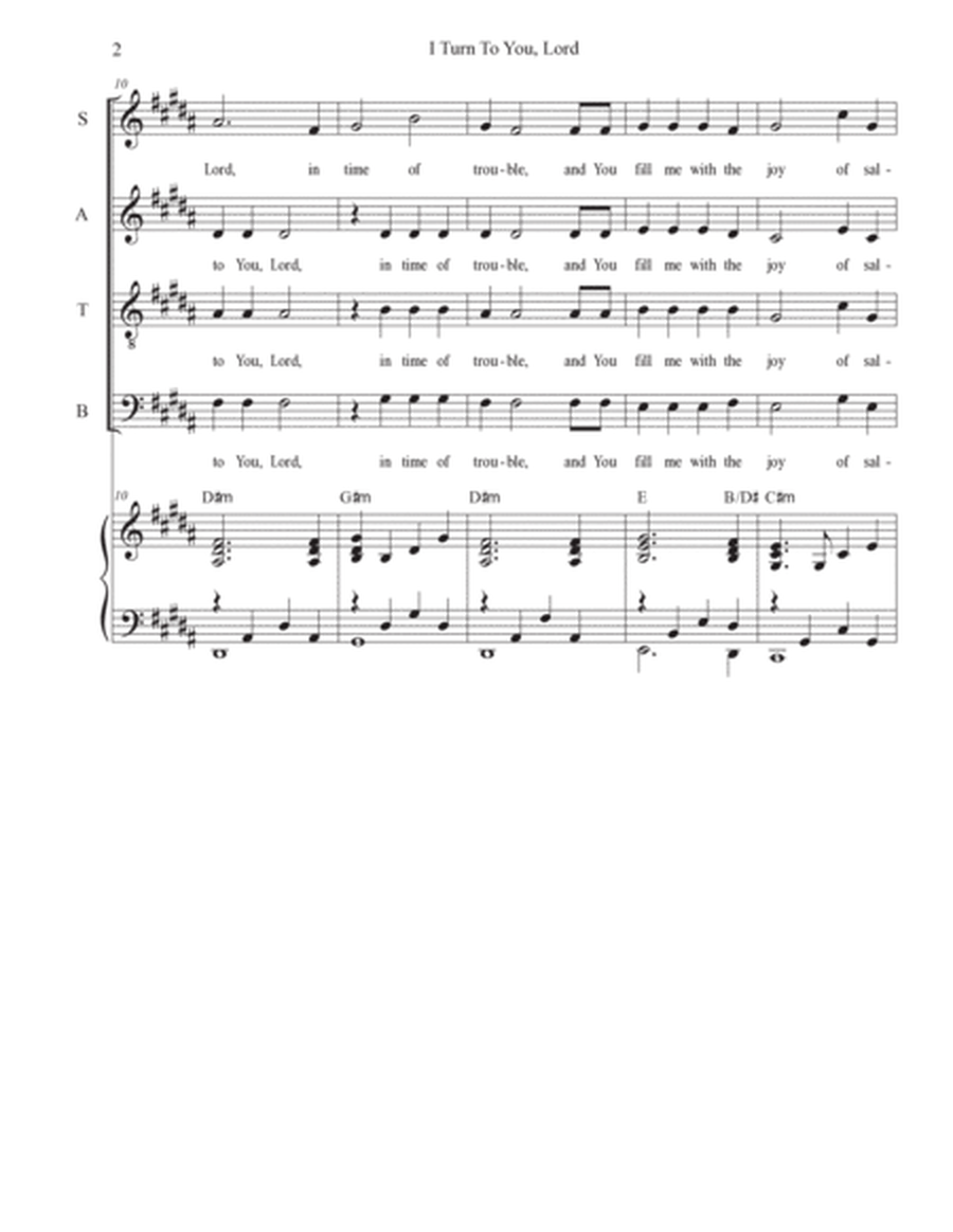 I Turn To You, Lord (SATB) image number null