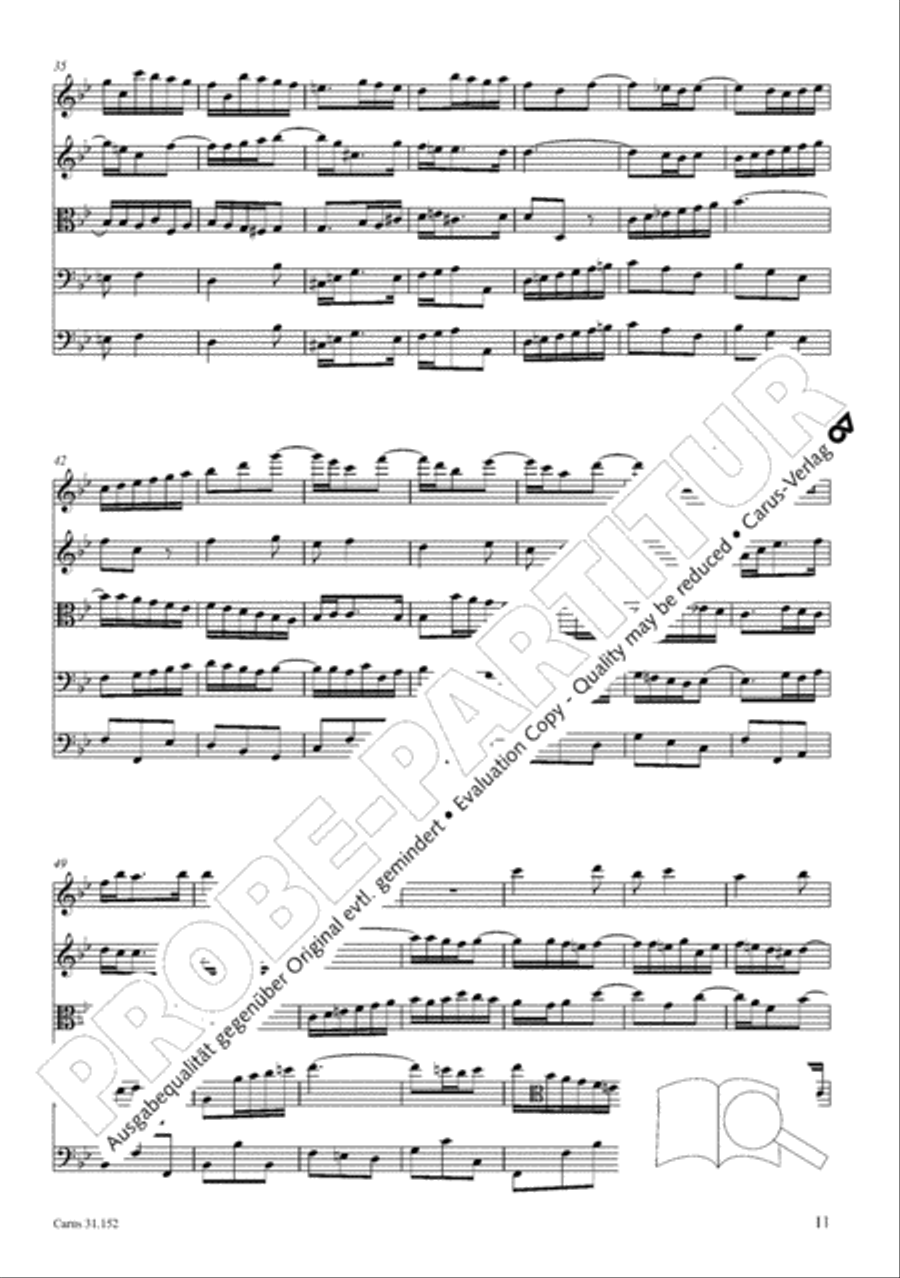 Walk on the path of faith (Tritt auf die Glaubensbahn) Orchestra scores gallery preview page 12