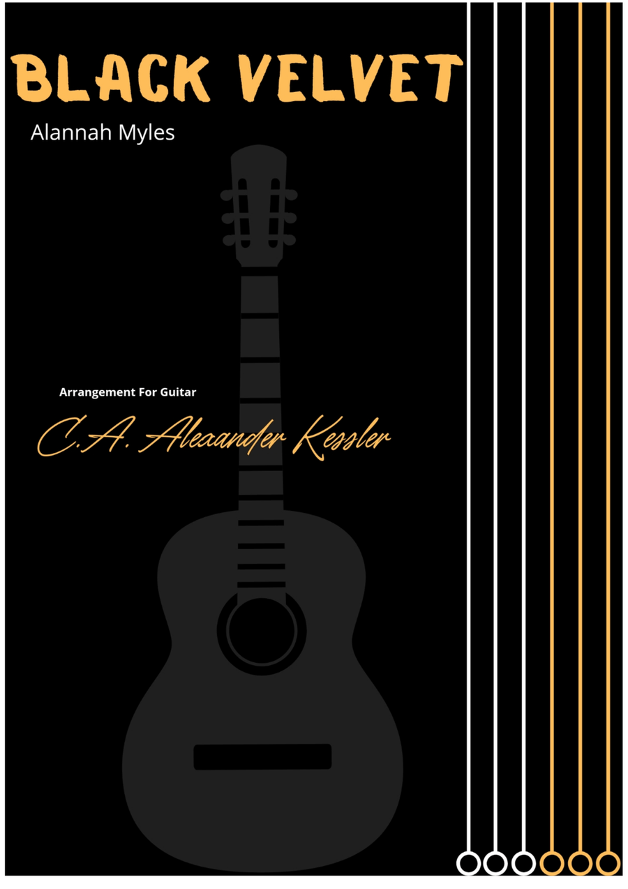 Black Velvet Acoustic Guitar scores gallery preview page 1
