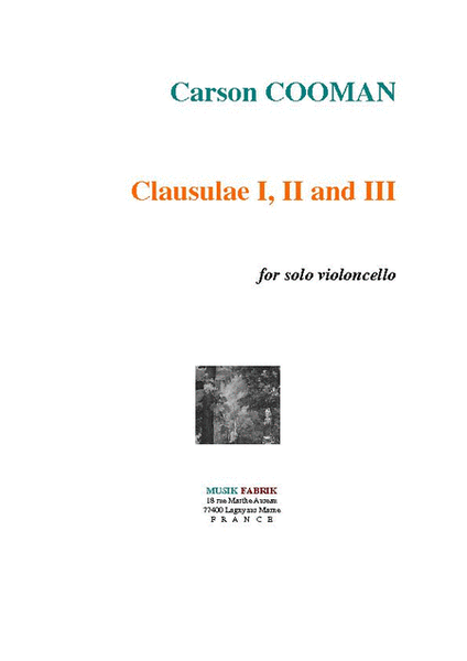 Clausulae I, II and III