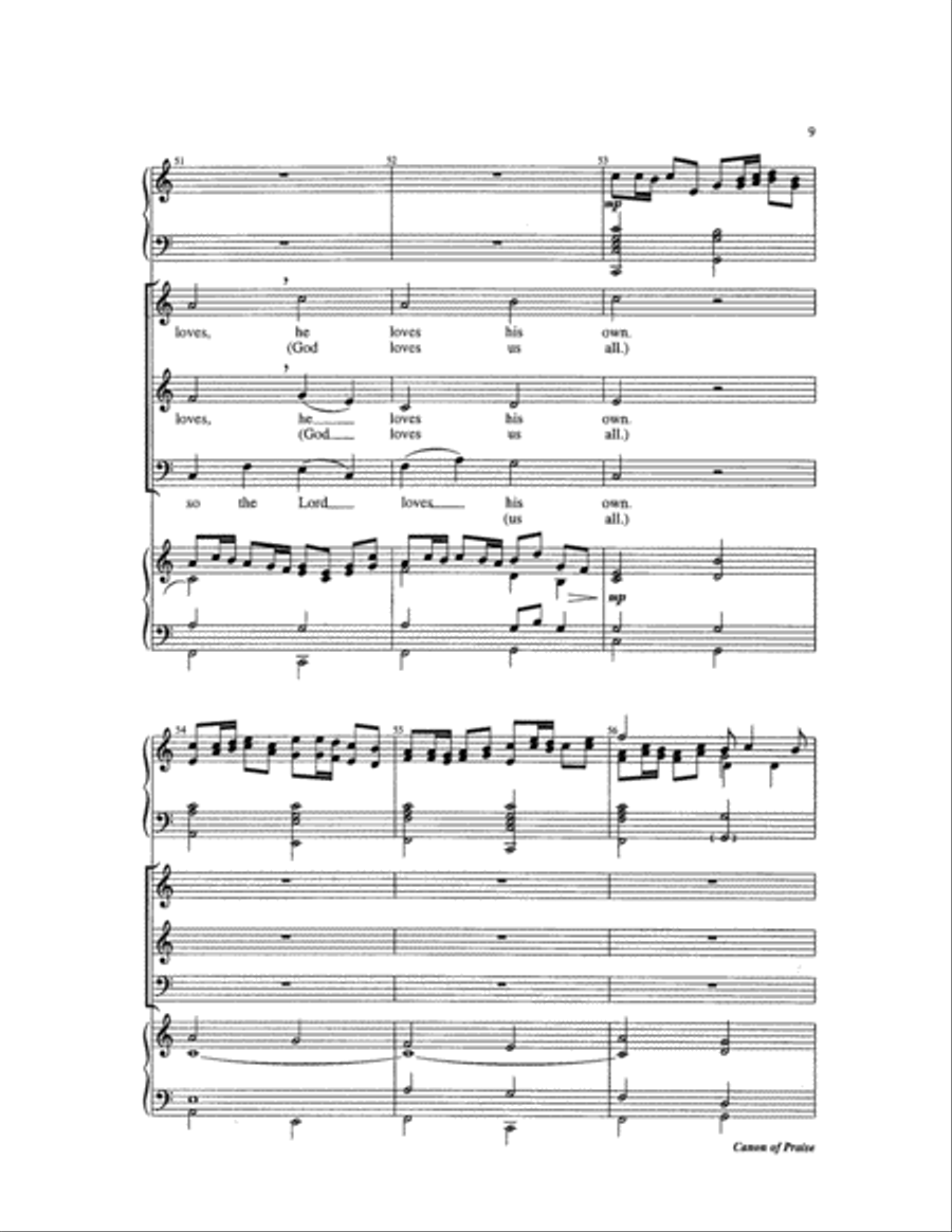 Canon of Praise 3-Part scores gallery preview page 9