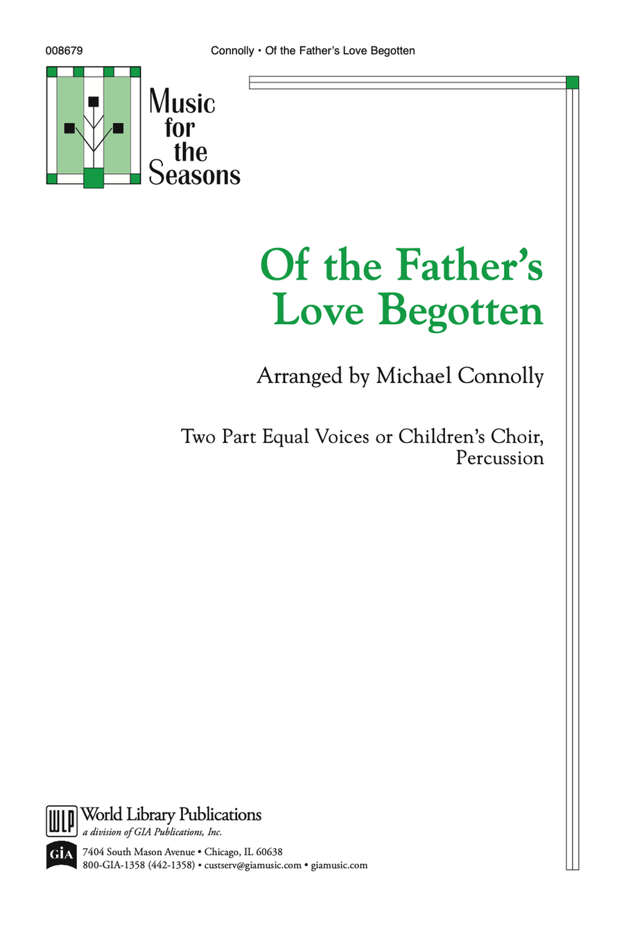 Of the Father's Love Begotten 2-Part scores gallery preview page 1