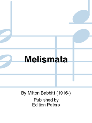 Melismata for Violin Solo