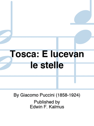 Book cover for TOSCA: E lucevan le stelle (Tenor)