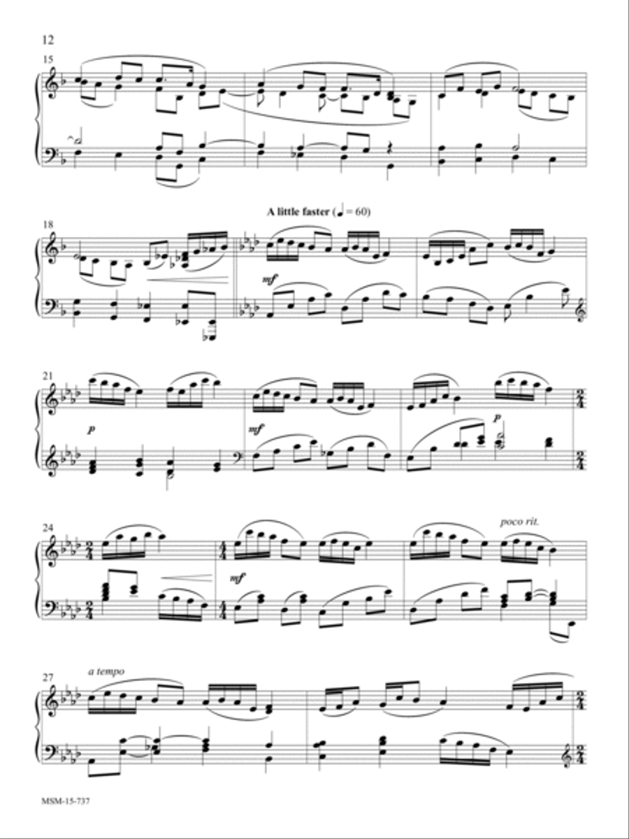 Nearer My God to Thee Piano Solo scores gallery preview page 2