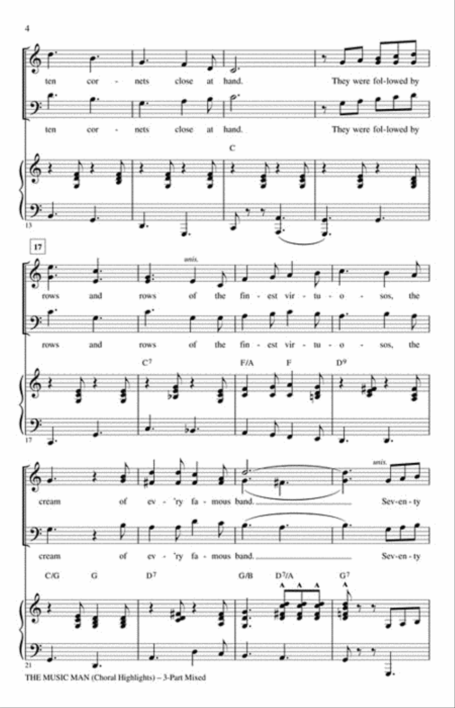<br>Sheet music extract