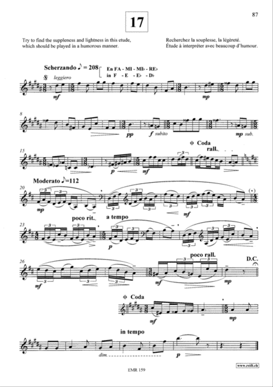 Treatise-Method and Exercises & 21 Etudes Horn scores gallery preview page 23