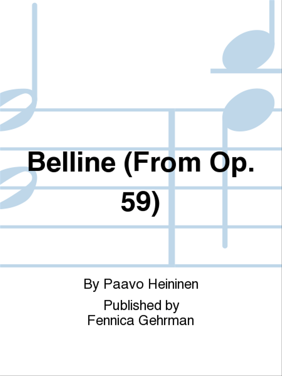 Belline (from Op. 59) Piano Solo scores gallery preview page 1