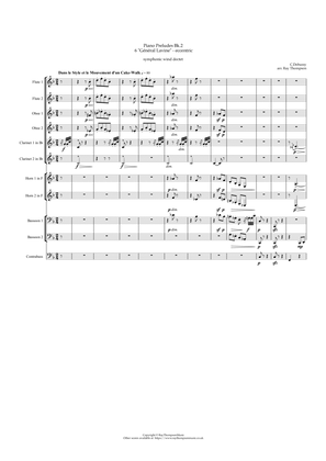 Debussy: Piano Preludes Bk.2 No 6 "Général Lavine" - eccentric - symphonic wind dectet